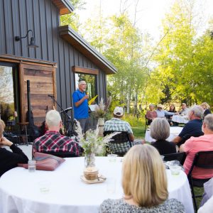 RJ Koerper speaks at an event in Montana