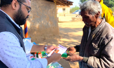 Director Amit Mondal serving at a medical clinic