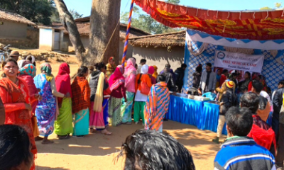 Holding a free medical clinic for a poor tribal village