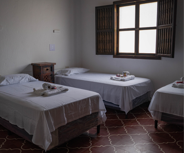 made beds in Guatemala