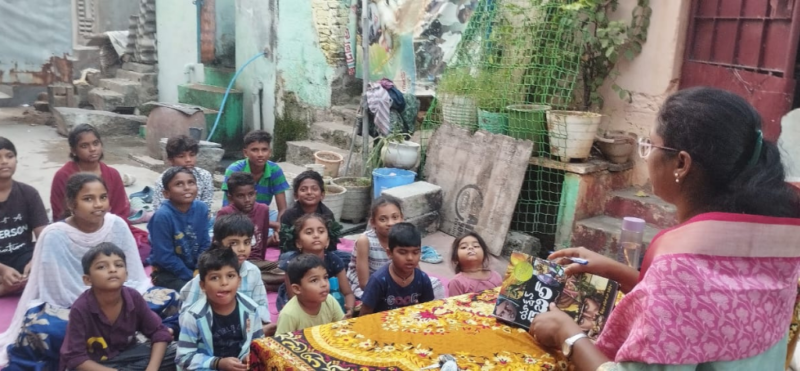 Mrs Sailaja January 2026 Foundations graduate teaches 25 30 children in her community in Andhra Pradesh India
